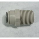 3/8" × 1/2" NPTF Male Connector Straight Adaptor Connection Acetal John Guest