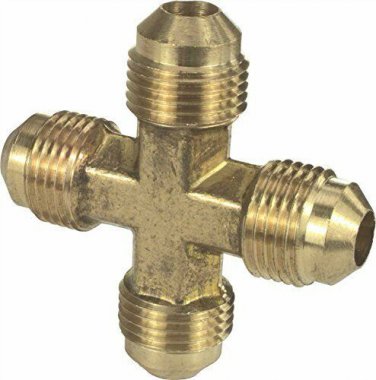 Proplus GIDS-C1E Brass Flare Cross, 3/8"