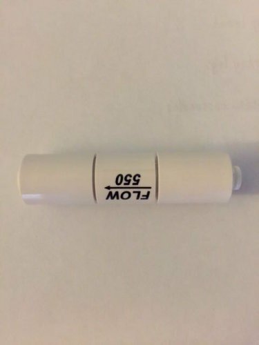 New Flow Restrictor for 60 GPD RO with Quick-Connect Fittings Flow550