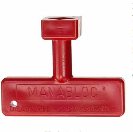 ManaBloc Valve T-Handle 50601 MBS136R Red Key Pex Mana Bloc by Viega