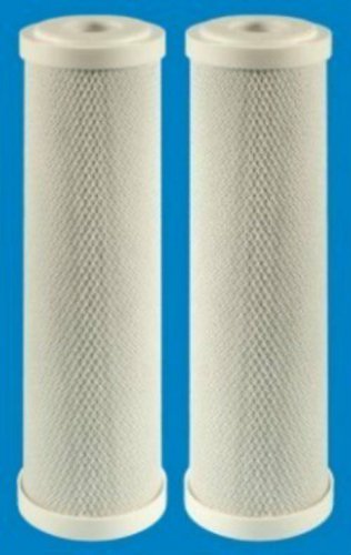 2 PK 10 x 2 1/2 " Coconut Shell Carbon Block Cartridge 10 Micro Caware CBC-10-10