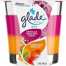 Glade Candle Jar, Air Freshener, 2in1, Hawaiian Breeze & Vanilla Passion 1