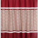 Popular Bath 757095 Harmony Collection, Shower Curtain, Shower Curtain Burgundy