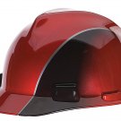 MSA 10101535 V-Gard Freedom Series Cap Slotted Protective Helmet, Red and Black Rally, Standard