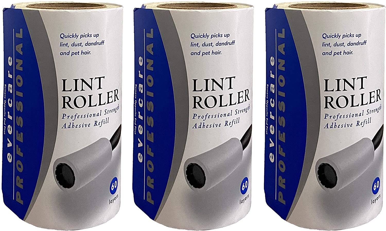 Evercare Extra Sticky Roller Refill, 180 Sheets
