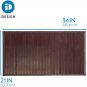 iDesign Formbu Bamboo Floor Mat Non-Skid, Water-Resistant Runner Rug for Bathroo
