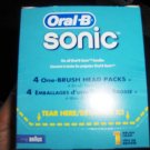 Oral B Sonic replacement brush heads 1 box of 4