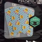 Child Size Kids Washable Fashion Face Mask Blue Crown Print…