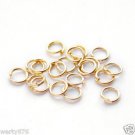 GOLD PLATED FINISH JUMP RINGS FINDING JEWELRY MAKING 100Pcs 6MM