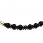 Necklace Men Male Choker GemStone Matte Black Onyx Hematite Beads 4047