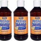 3 Pack Now Foods Better Stevia Original Liquid Extract, 8 fl oz (237 ml)