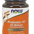 Now Foods Probiotic-10, 25 Billion, 10 Probiotic Strains, 50 Veg Capsules