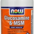 Glucosamine & M.S.M  750/250Mg 180 Vcaps NOW Foods - Joint Health