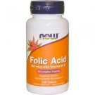 Now Foods Folic Acid with Vitamin B-12 800 mcg - 250 Tablets