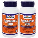 2 Pack Now Foods TestoJack 200, 60 Veggie Caps