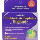 Natrol Probiotic Acidophilus BioBeads Helps Digestive Tract 90 Beads exp: 07/17