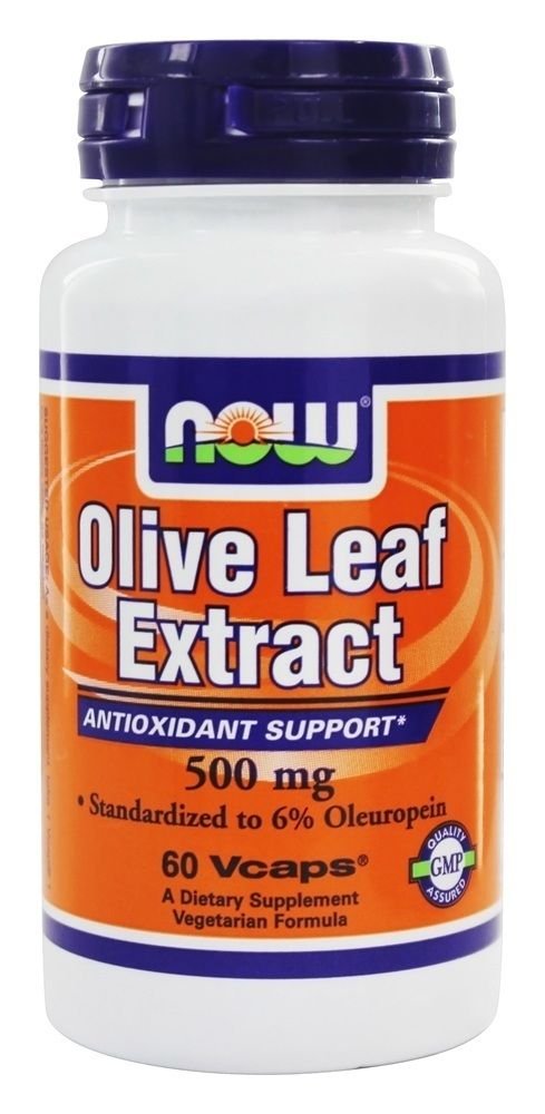 NOW Foods Olive Leaf Extract Vegetarian 500mg - 60 Vegetarian Capsules