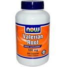 NOW FOODS Valerian Root 500 mg - 250 Capsules Made in USA - Free Shipping