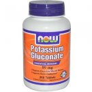 Potassium Gluconate 99Mg  250 Tabs NOW Foods