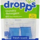 5 Pack Dropps Laundry Detergent Pacs Fresh Scent -  2 loads