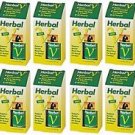 12 Pack Lane Labs Herbal V 500mg Supports Genital Blood Flow - 10 Capsules