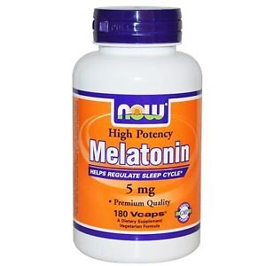 Now Foods Melatonin High Potency 5 mg - 180 Vcaps