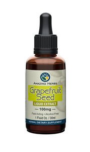 Amazing Herbs Grapefruit Seed Liquid Extract 100mg - 1 oz