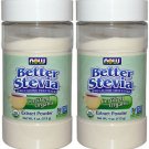 2 Pack Now Foods Certified Organic Better Stevia Extract Powder - 4 oz (113 g)