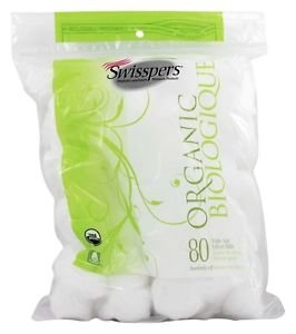 Organic Essentials Cotton Balls Triple Size 80 Each