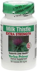 Milk Thistle Extra Strength, Yerba Prima, 50 capsules