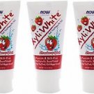 3 Pack NOW XyliWhite Kids Toothpaste Gel Strawberry Splash - 3oz