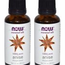 2 Bottle Now Foods Essential 100% Pure Anise Oil - 1 fl oz (30 ml)