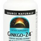 Ginkgo 24 Biloba Extract 60 mg - 120 Tablets by Source Naturals
