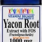 Yacon Root Extract+FOS-1000mg Prebiotic Fiber 3Month Supply Weight Loss 200 Caps