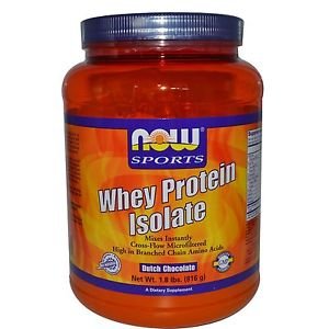 Now Foods Whey Protein Isolate Dutch Chocolate 1.8 lbs (816 g)