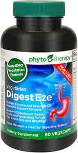 Phyto Therapy Vegetarian Digest Eze for Healthy Digestive System - 90 Vegecaps