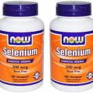 2 Pack Now Foods Selenium 200mcg Essential Mineral - 180 Vcaps