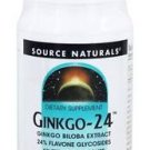 Ginkgo 24 Biloba Extract 120mg Source Naturals, Inc. 120 Tabs