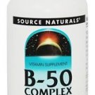 Source Naturals, Vitamin B-50 Complex Yeast Free, 50mg, 250 ct