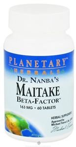 Planetary Herbals Dr. Nanba's Maitake Beta-Factor 163MG - 60 Tablets