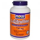 Now Foods L-Citrulline 750 mg Supports Protein Metabolism - 180 Capsules