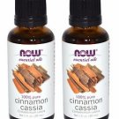 2 Pack Now Foods 100% Pure Cinnamon Cassia Oil 1 fl. oz