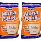 2 Pack Now Foods Mega Pack Carbo Gain, 12 lbs (5.45 kg)