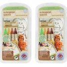 2Pack Endangered Species Eco-Doodle Table Top Activity Mat with Crayons & Eraser