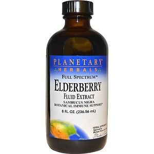 Planetary Herbals Elderberry Fluid Extract  Full Spectrum 8 oz. Liquid 8 oz