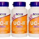 3 Pack Now Foods UC-II Joint Health Undenatured Type II Collagen, 120 Veg Caps