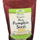 Now Foods Organic Unsalted Raw Pumpkin Seeds - 12 oz (340 g)