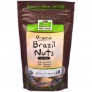 NOW Real Food - Brazil Nuts (Unsalted, Whole, Raw, Organic) - 10 oz (284 Grams)
