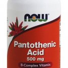 Pantothenic Acid 500mg 100 Caps NOW Foods