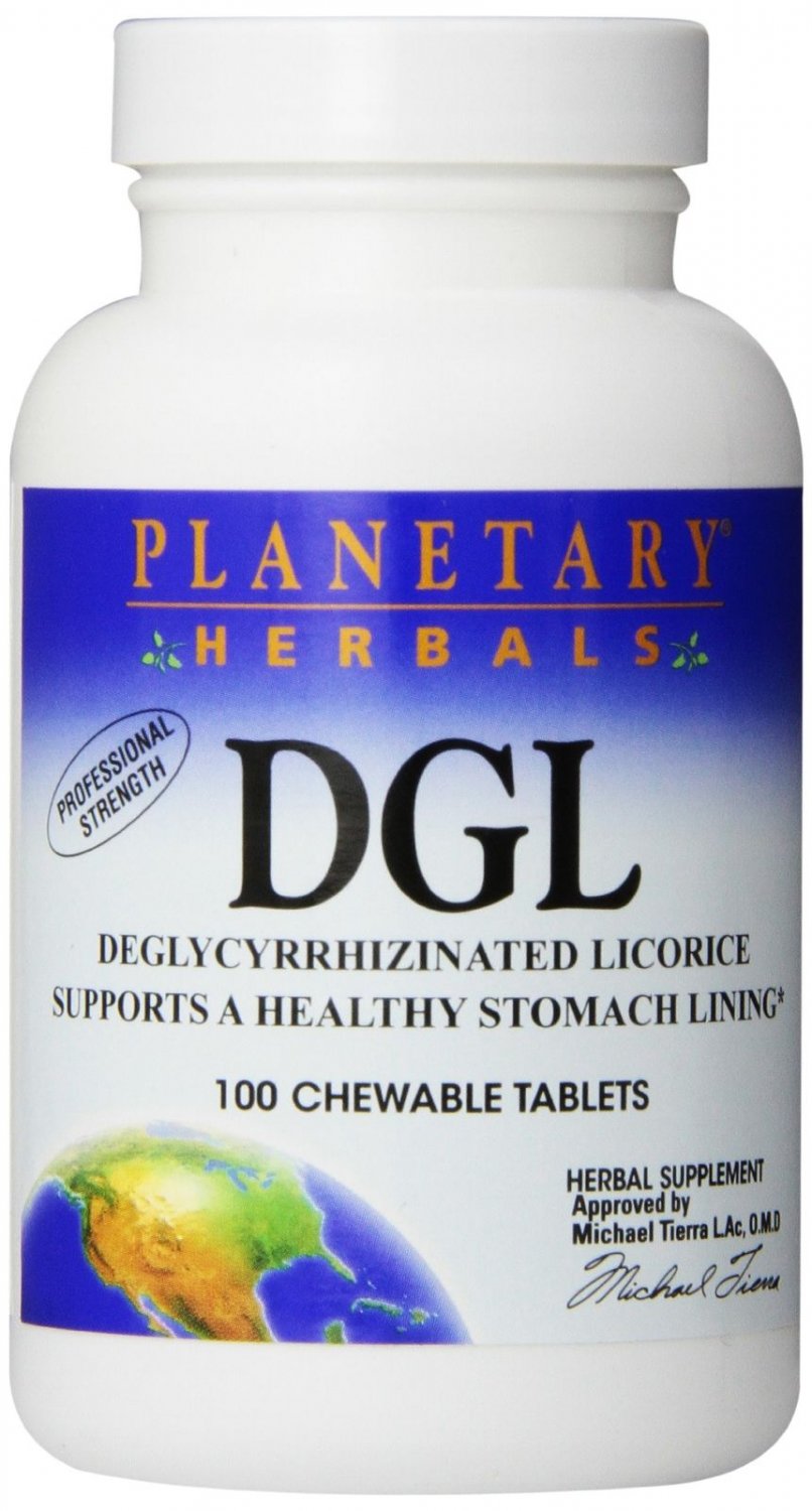 Planetary Herbals DGL Licorice Tablets 100 Count